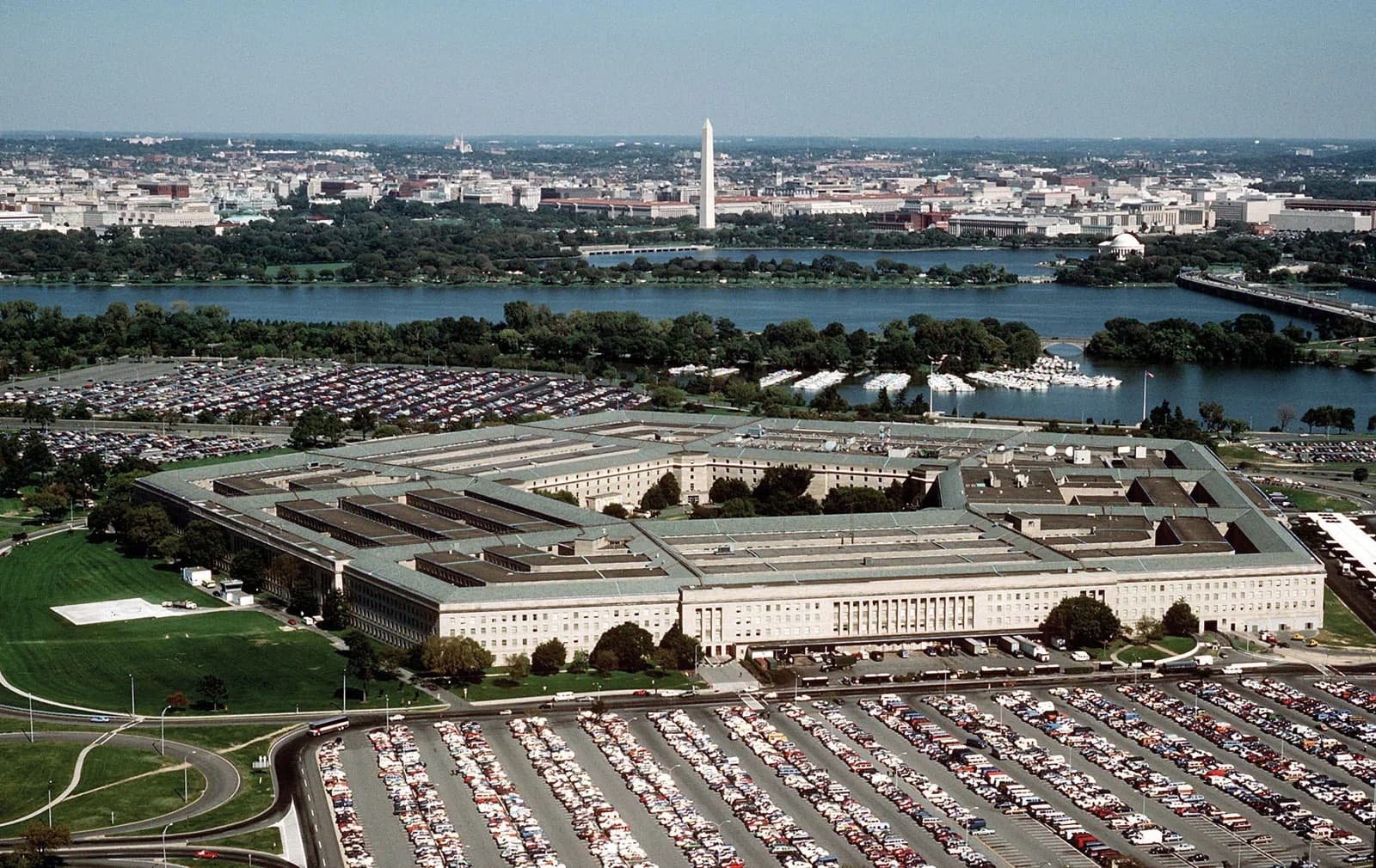 Pentagon aerial view representing federal defense